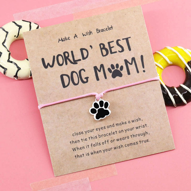 Paws Wish Bracelet World's Best Dog Mom*