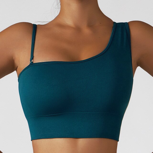 Summer Sexy Oblique Shoulder Yoga Clothes Tops*