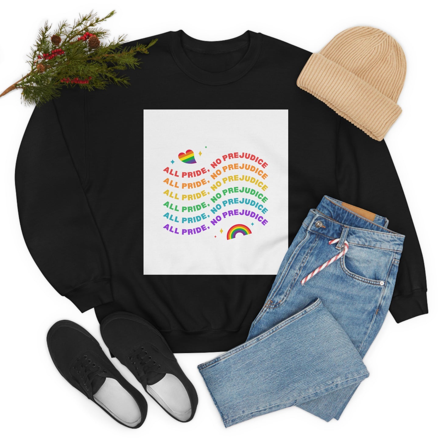 All Pride No Prejudice Unisex Heavy Blend Crewneck Sweatshirt*