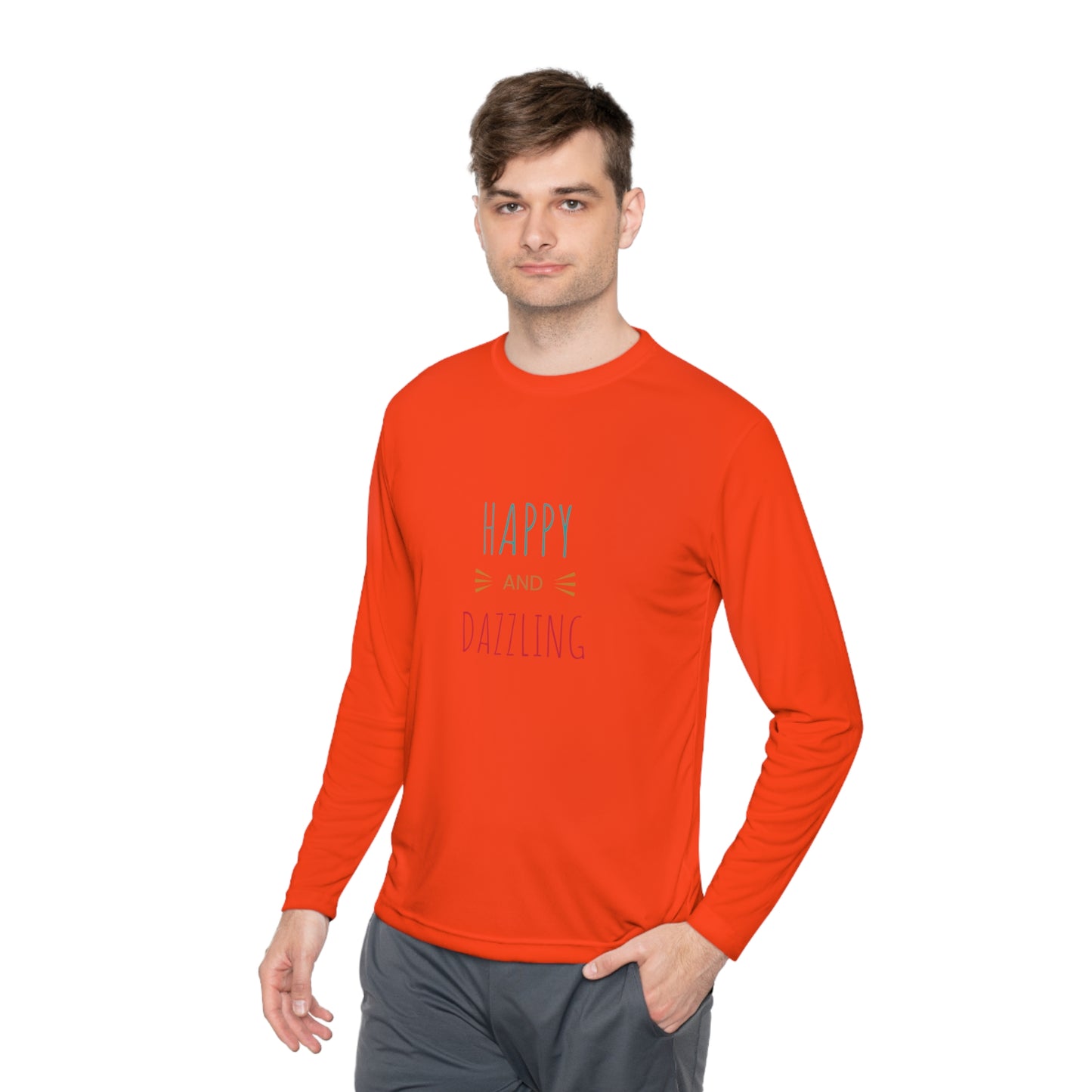 Happy and Dazzling Unisex Lightweight Long Sleeve Tee*