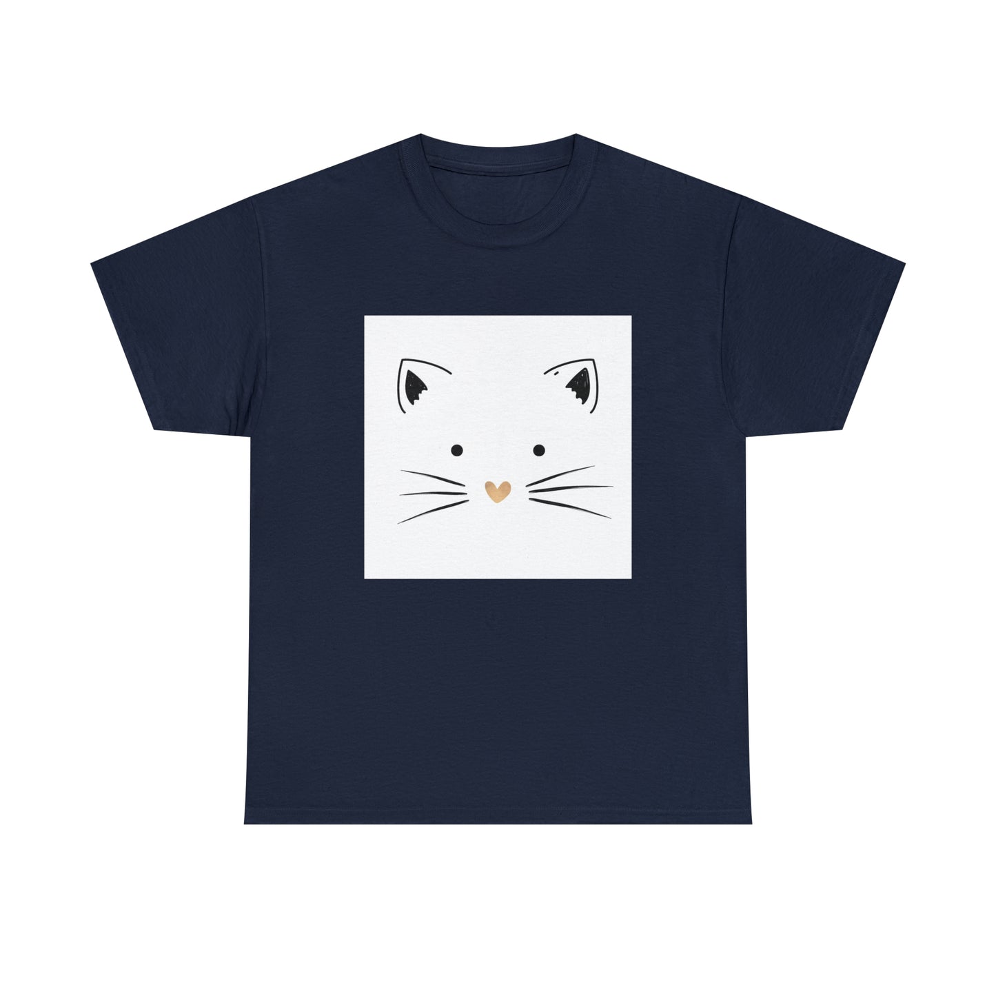 Cute Cat Unisex Heavy Cotton Tee Shirt*