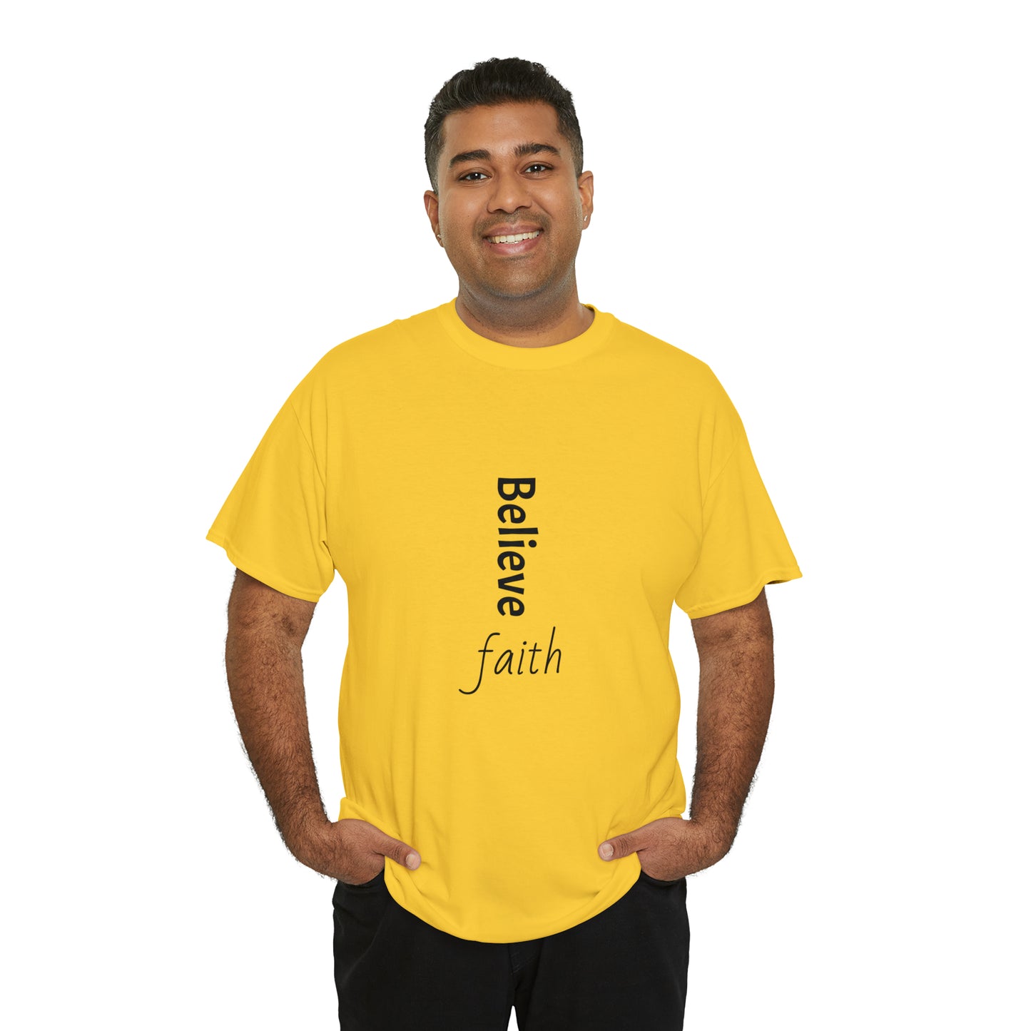 Believe, Faith, Unisex Heavy Cotton Tee Shirt Religion gift*