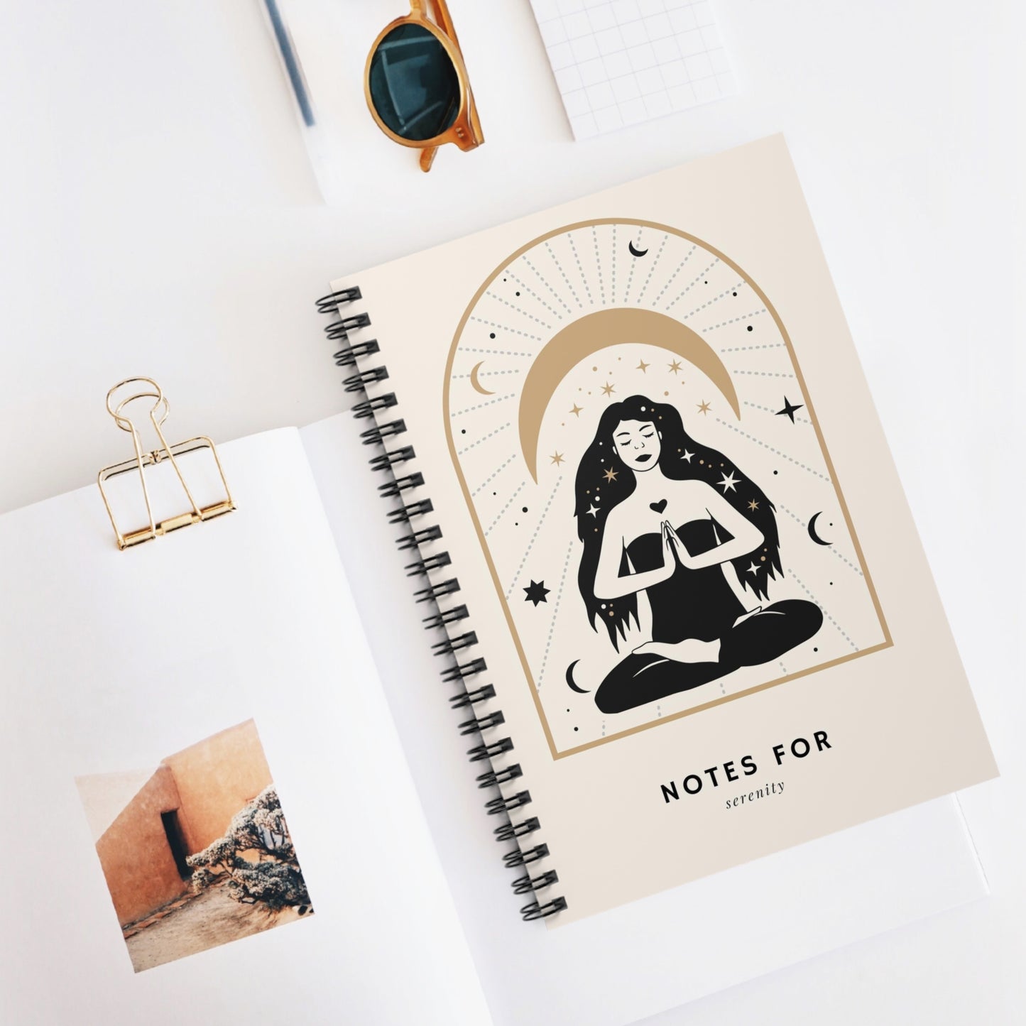 Meditating Goddess Spiral Notebook - Ruled Line* Dream Journal