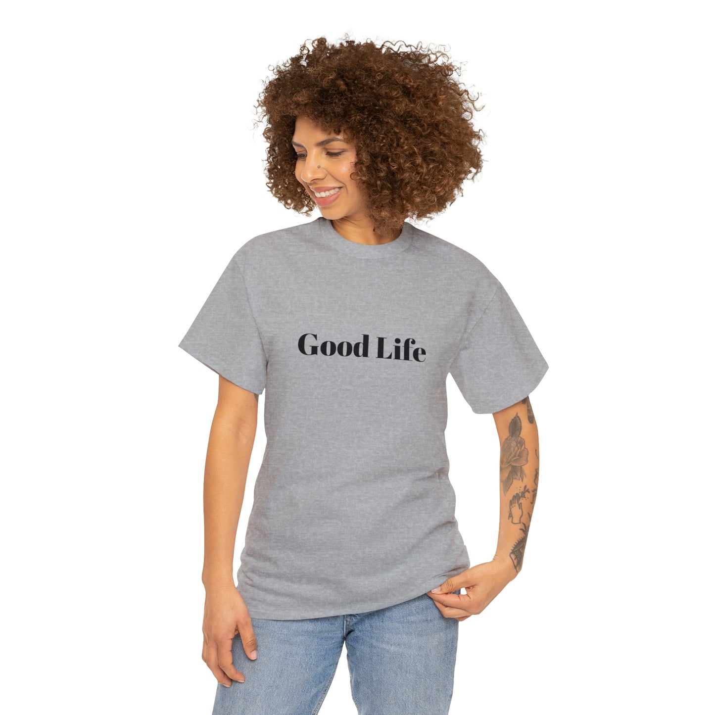 "Good Life" Unisex Heavy Cotton Tee Shirt*