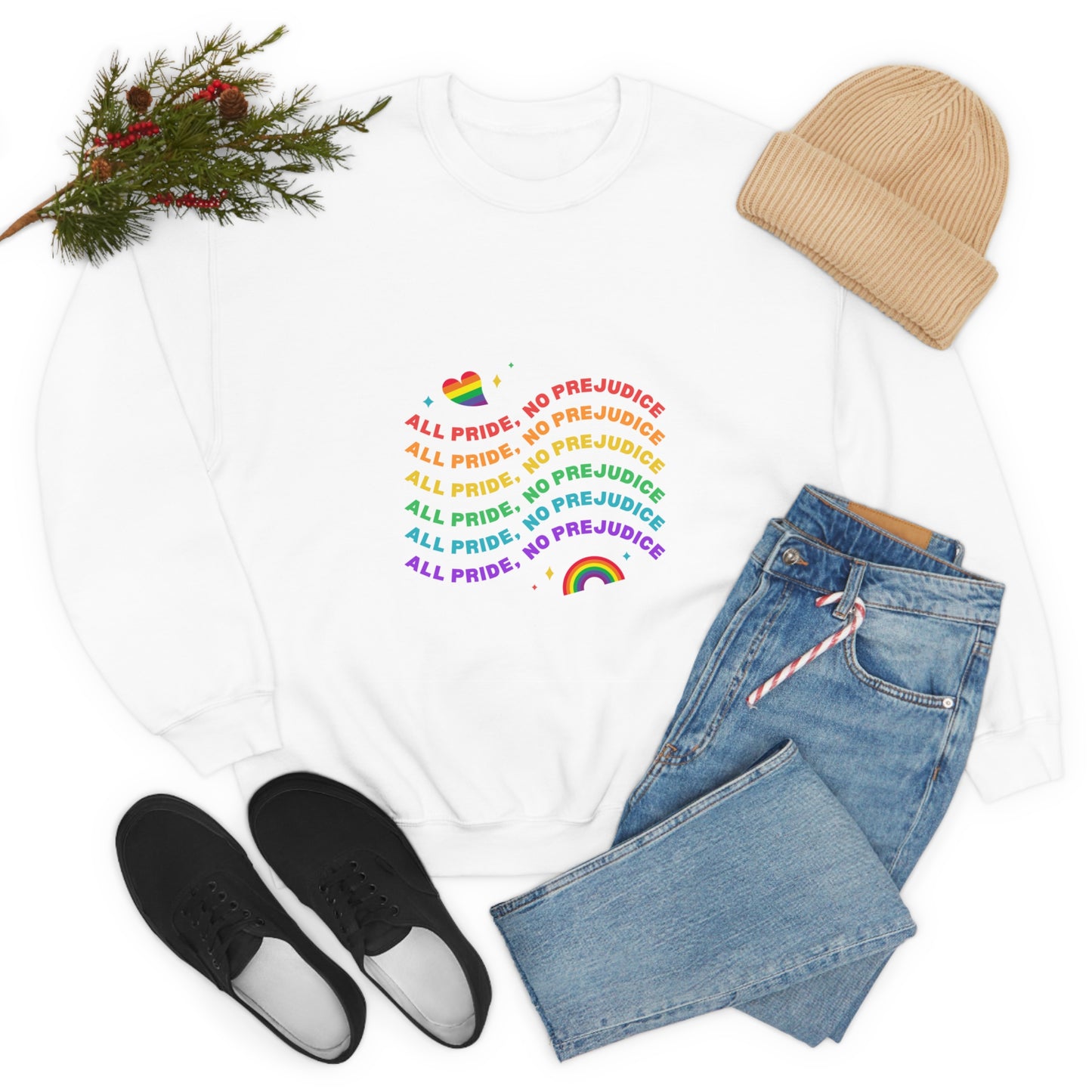 All Pride No Prejudice Unisex Heavy Blend Crewneck Sweatshirt*