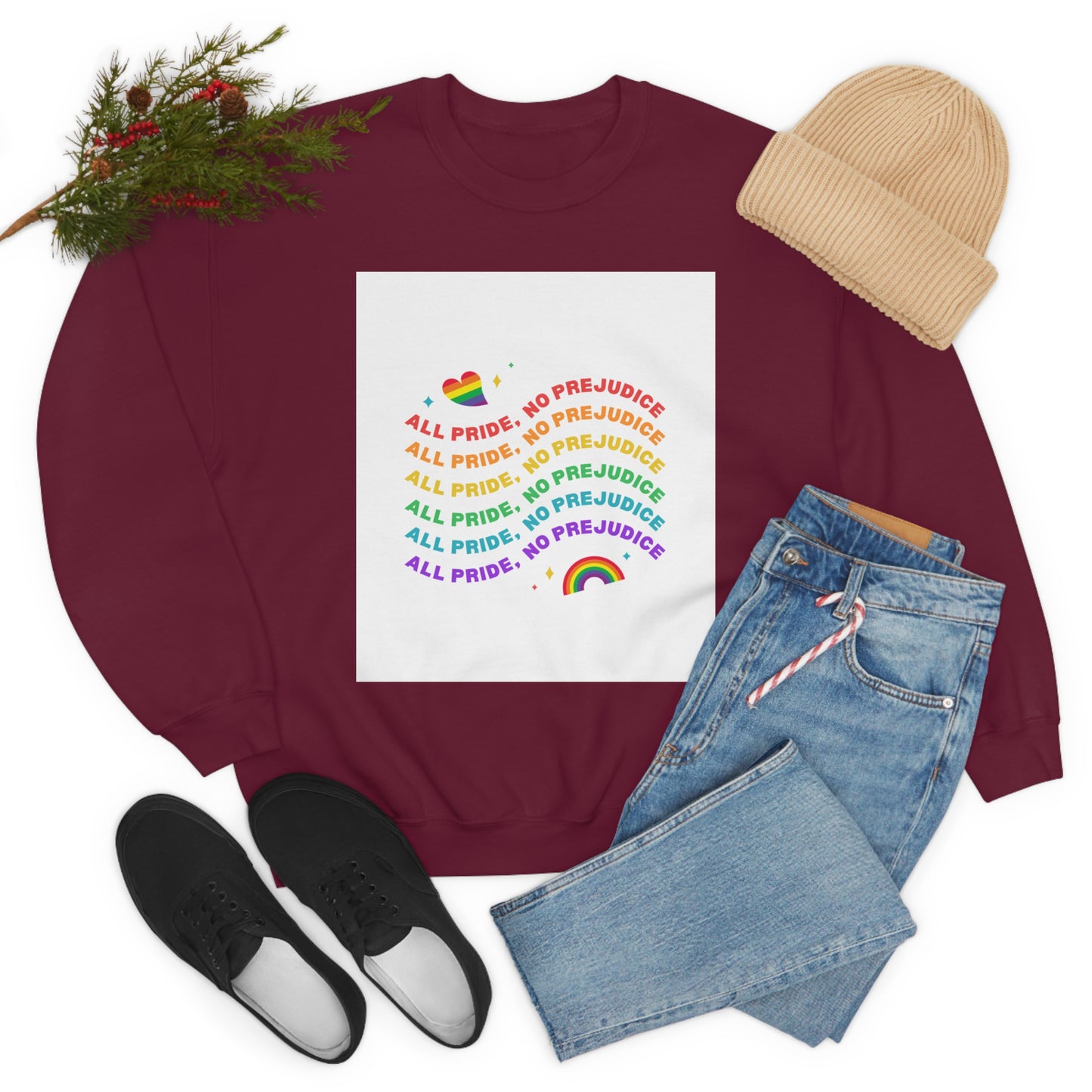 All Pride No Prejudice Unisex Heavy Blend Crewneck Sweatshirt*