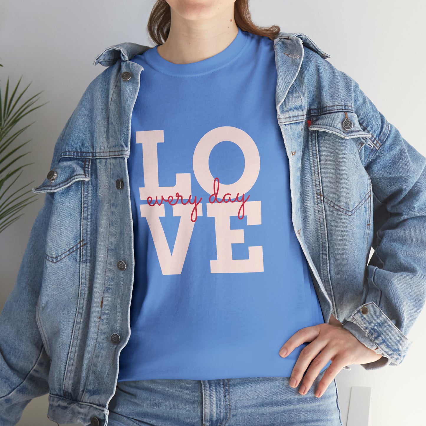 Love everyday Unisex Heavy Cotton Tee shirt gift*