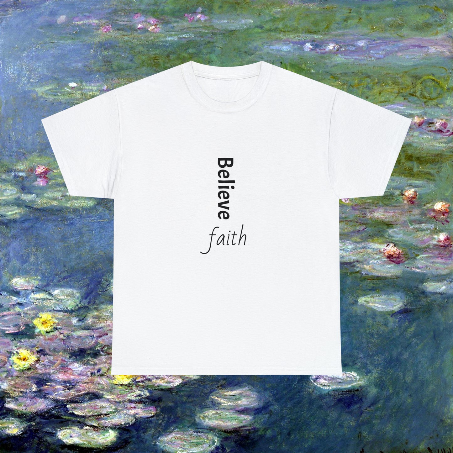 Believe, Faith, Unisex Heavy Cotton Tee Shirt Religion gift*