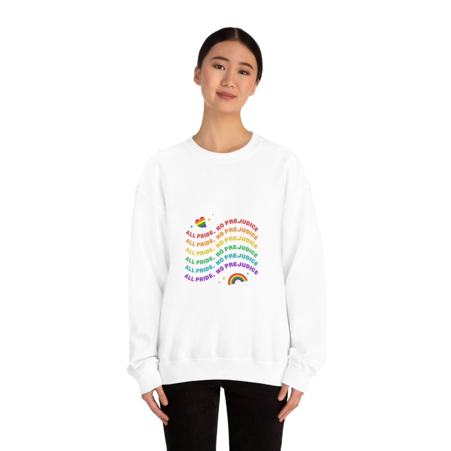 All Pride No Prejudice Unisex Heavy Blend Crewneck Sweatshirt*