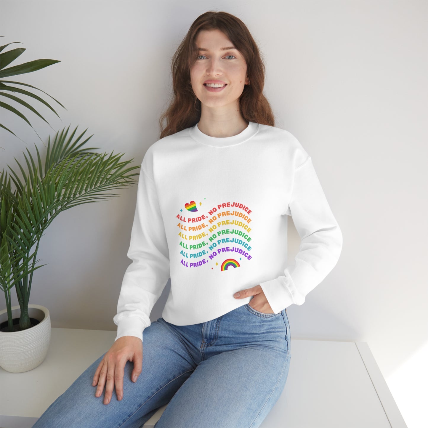 All Pride No Prejudice Unisex Heavy Blend Crewneck Sweatshirt*