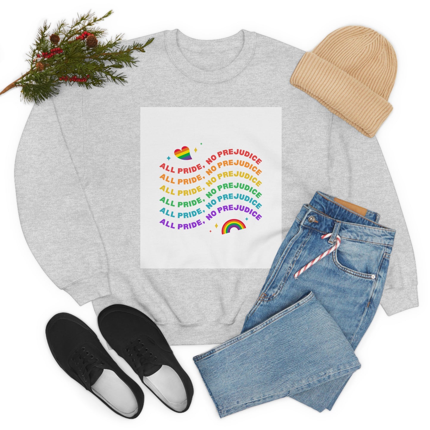 All Pride No Prejudice Unisex Heavy Blend Crewneck Sweatshirt*