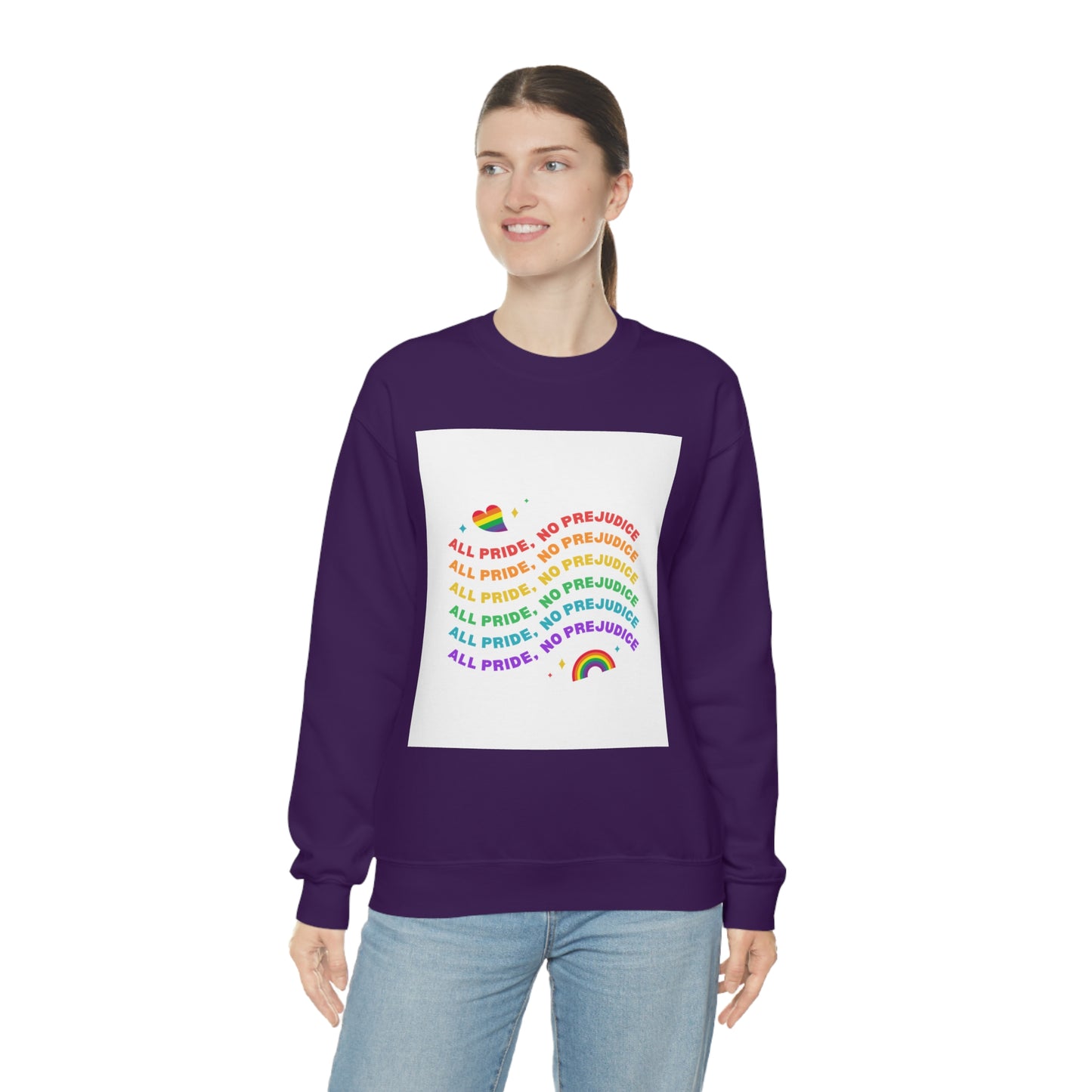 All Pride No Prejudice Unisex Heavy Blend Crewneck Sweatshirt*