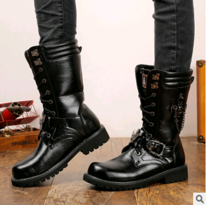 Trend high men's boots* military boots men's biker boots men's boots