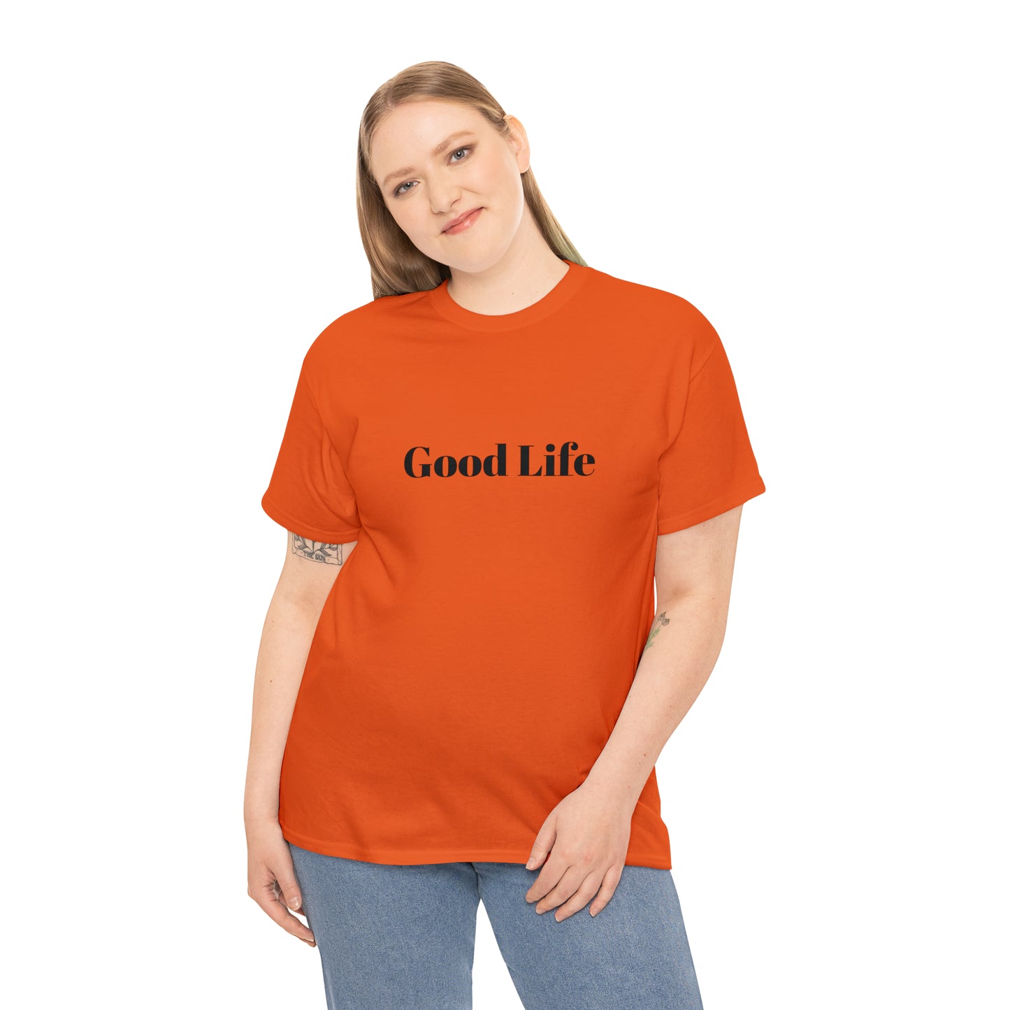 "Good Life" Unisex Heavy Cotton Tee Shirt*