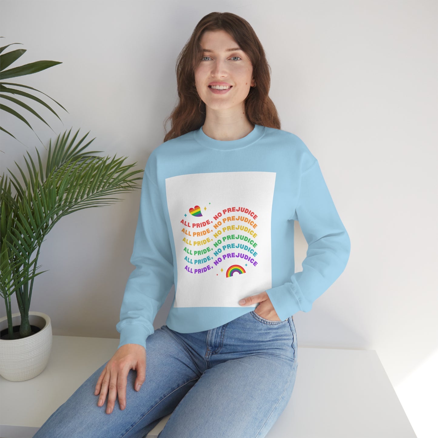 All Pride No Prejudice Unisex Heavy Blend Crewneck Sweatshirt*