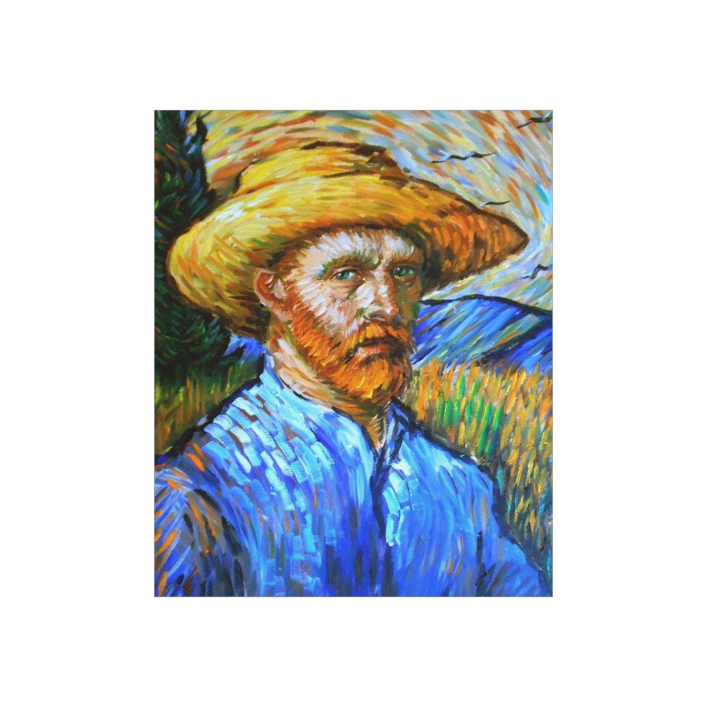 "Discover Van Gogh's Soul: Self-Portrait Premium Matte Vertical Posters - A Masterpiece for Your Wall!"Van Gogh self portrait* Premium Matte Vertical Posters art fine art wall art gift bestseller