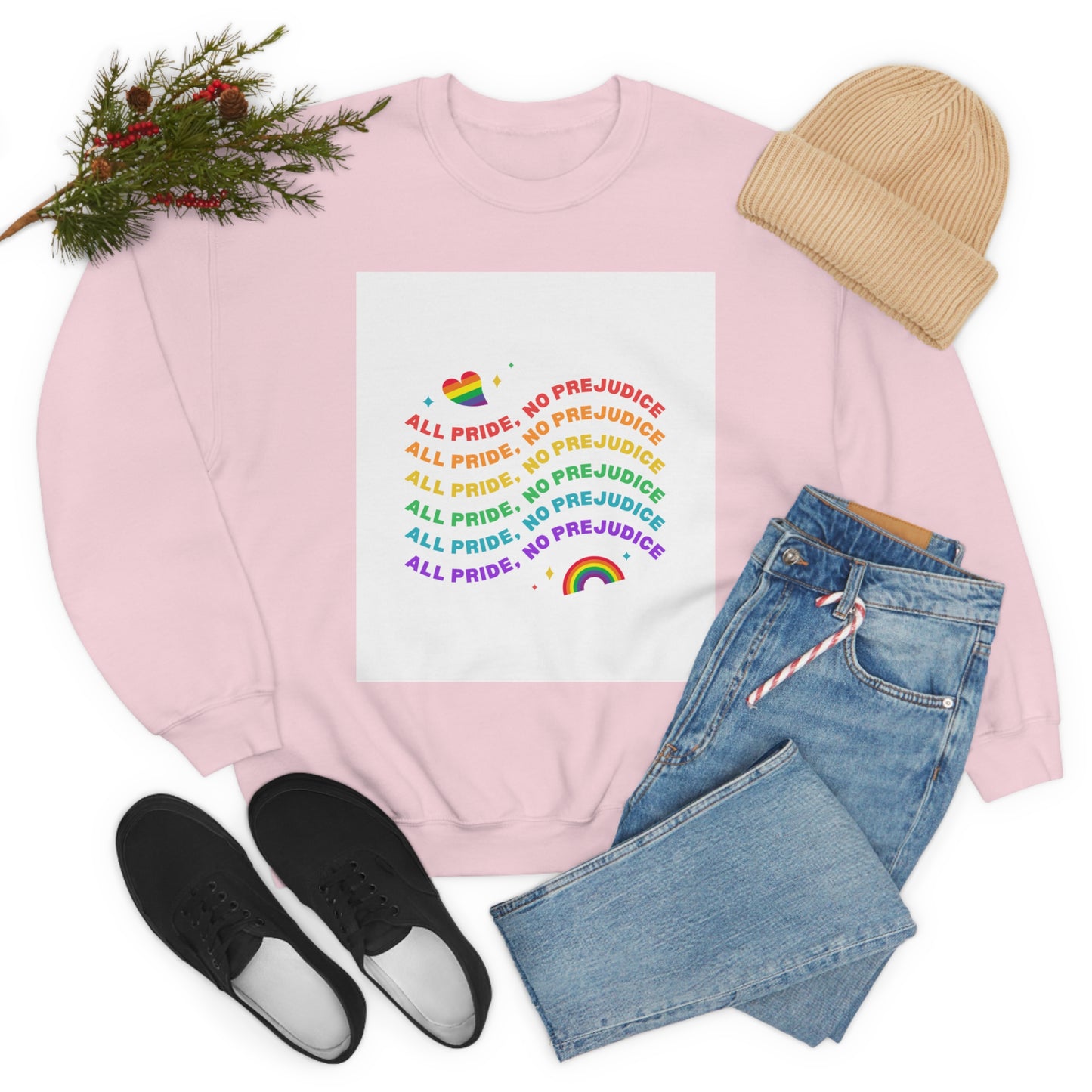 All Pride No Prejudice Unisex Heavy Blend Crewneck Sweatshirt*