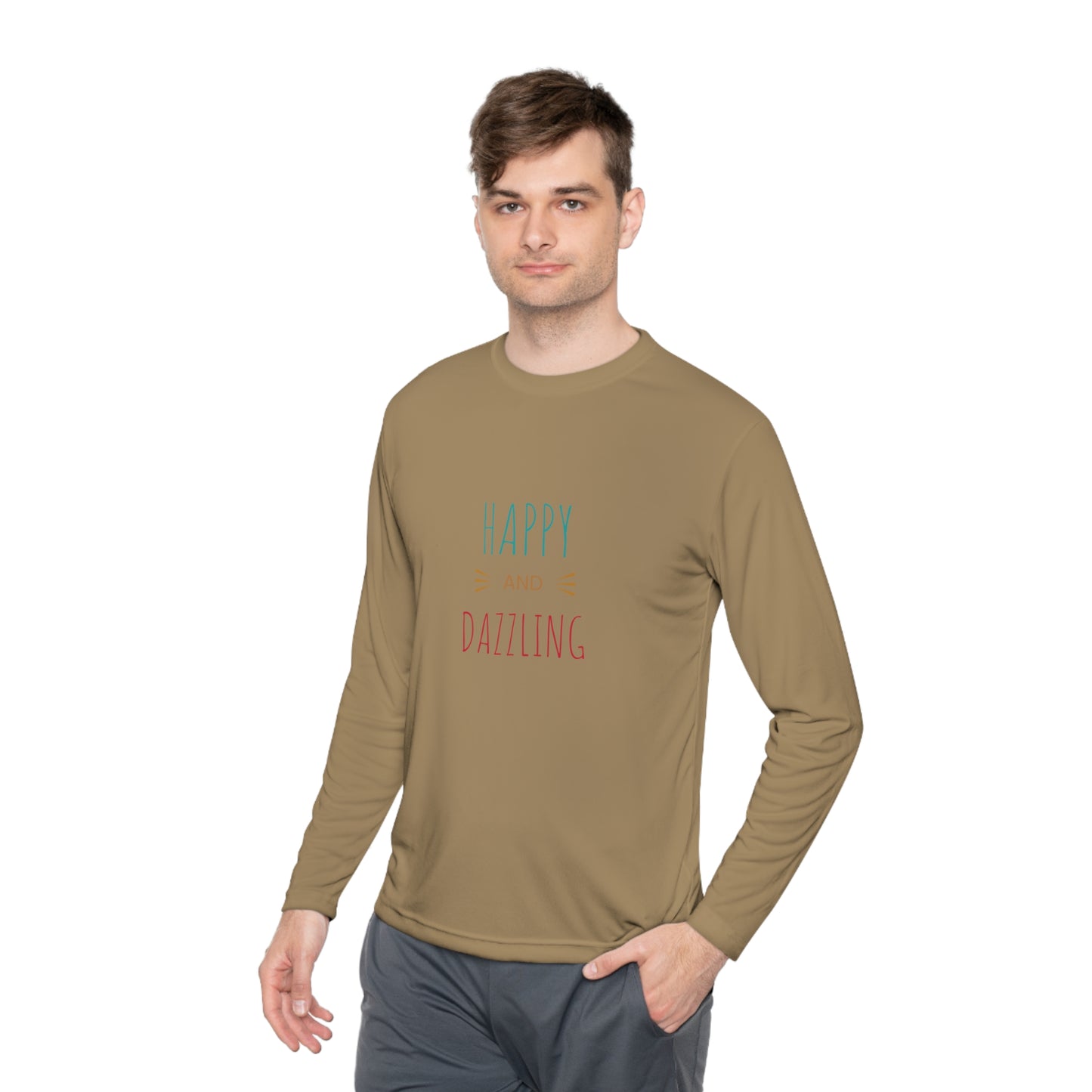 Happy and Dazzling Unisex Lightweight Long Sleeve Tee*