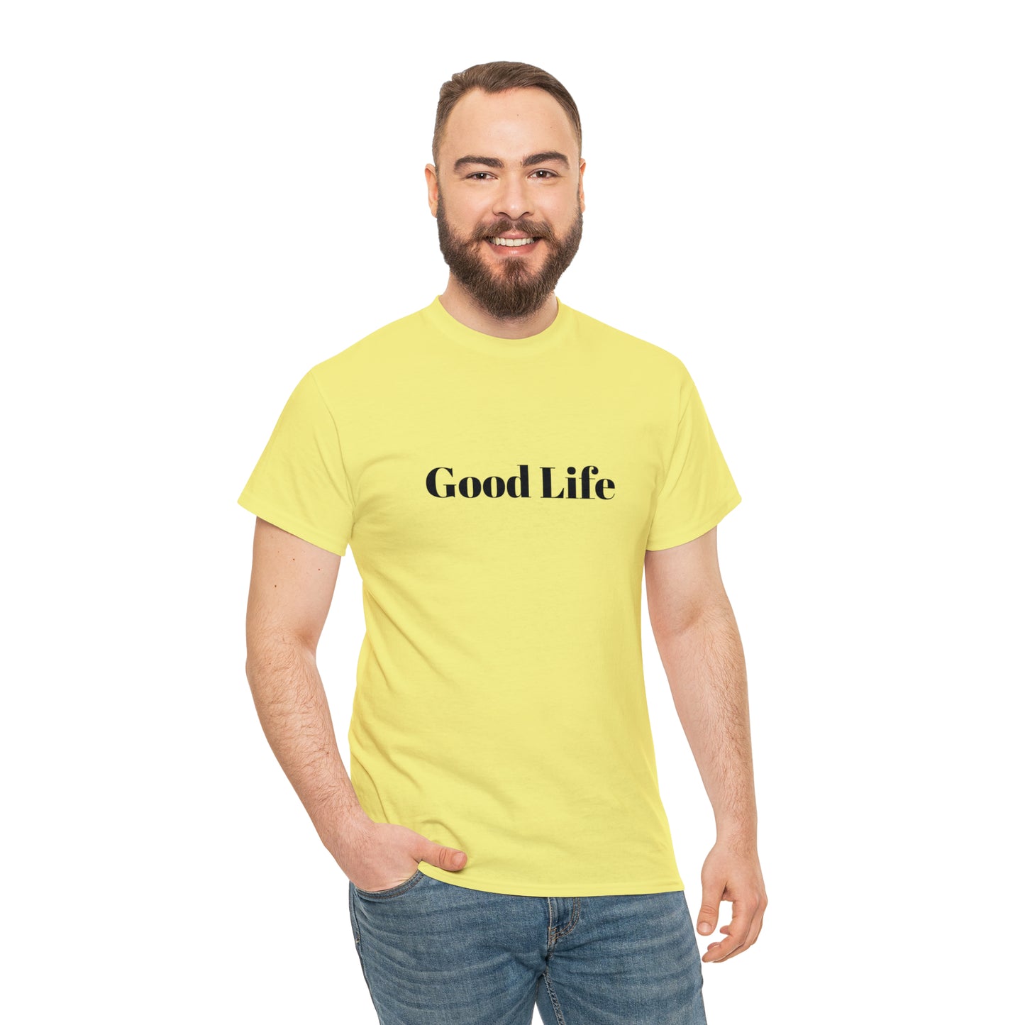 "Good Life" Unisex Heavy Cotton Tee Shirt*