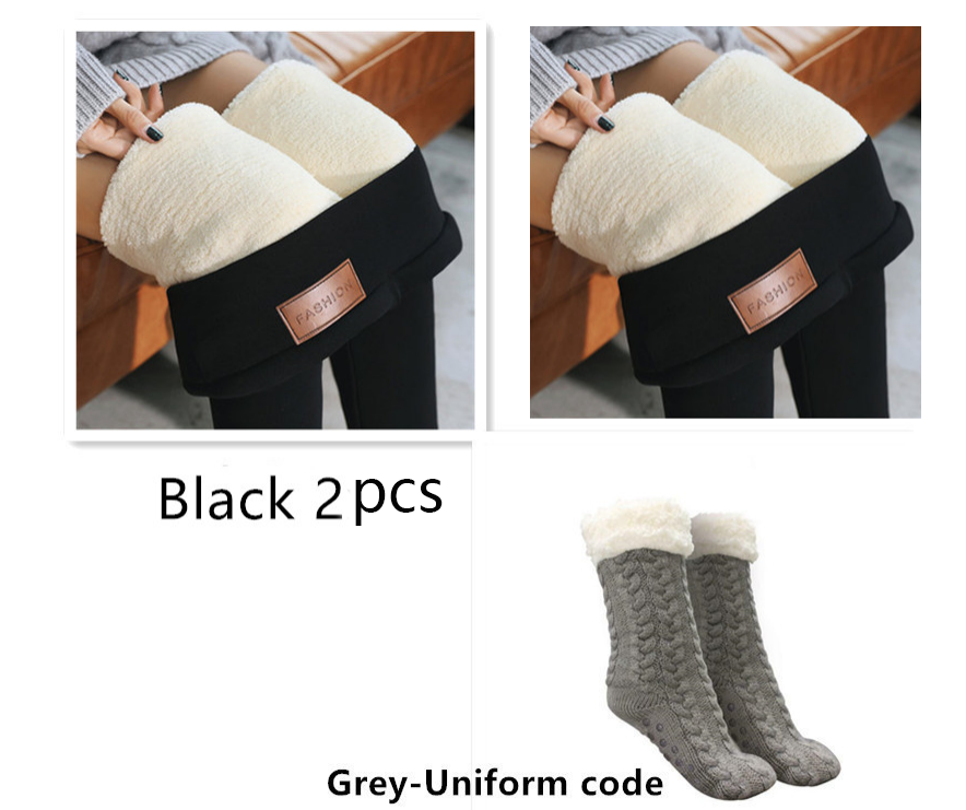 Non-slip padded warm socks* and Fleece Leggings