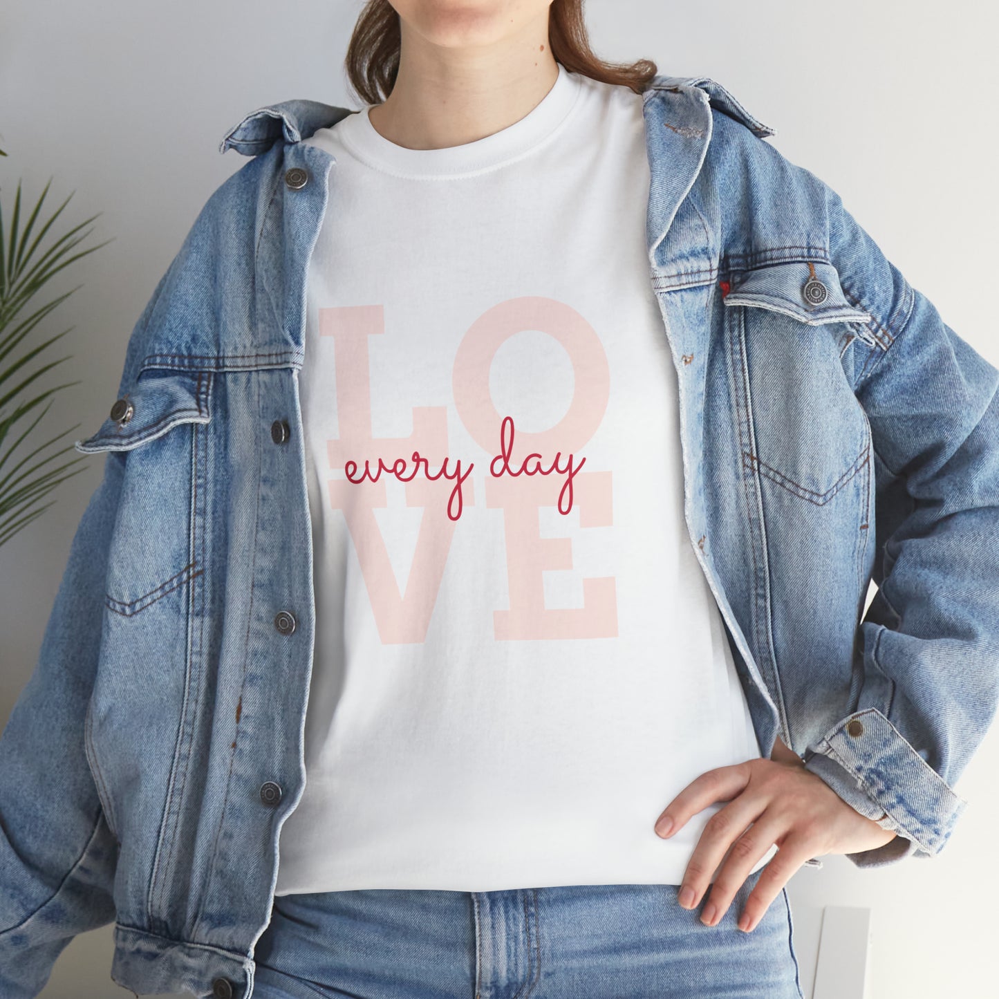 Love everyday Unisex Heavy Cotton Tee shirt gift*