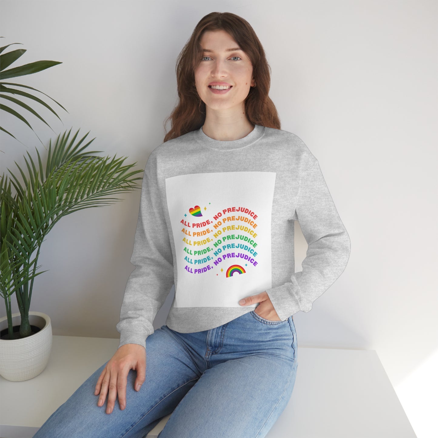 All Pride No Prejudice Unisex Heavy Blend Crewneck Sweatshirt*