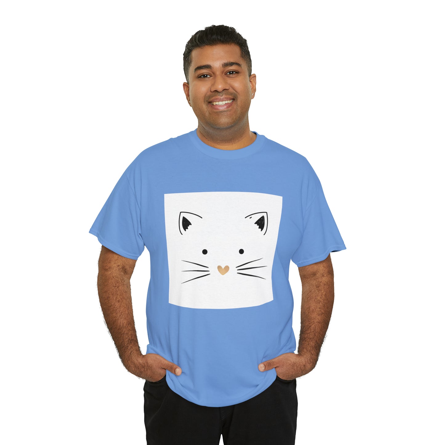 Cute Cat Unisex Heavy Cotton Tee Shirt*