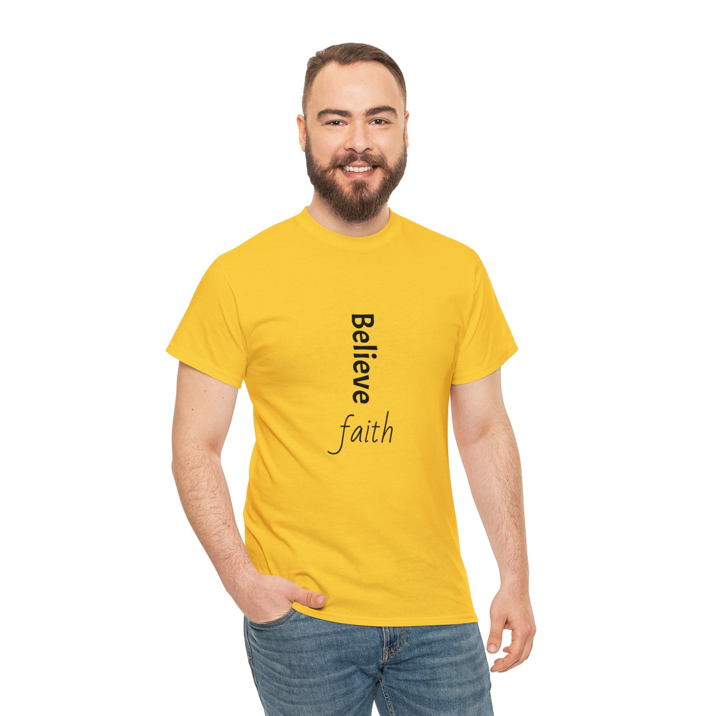 Believe, Faith, Unisex Heavy Cotton Tee Shirt Religion gift*