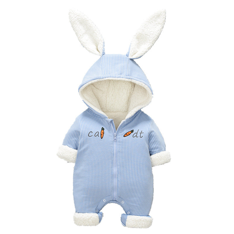 Fuzzy Bunny Baby winter clothes Onesie*