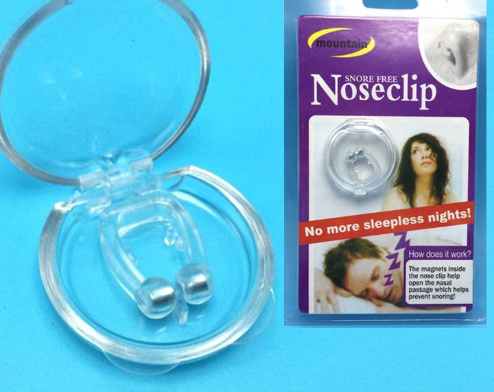 Silicone Magnetic Anti Snore Stop * Snoring Nose Clip Sleep Pillow Sleeping Aid Apnea Guard Night Device