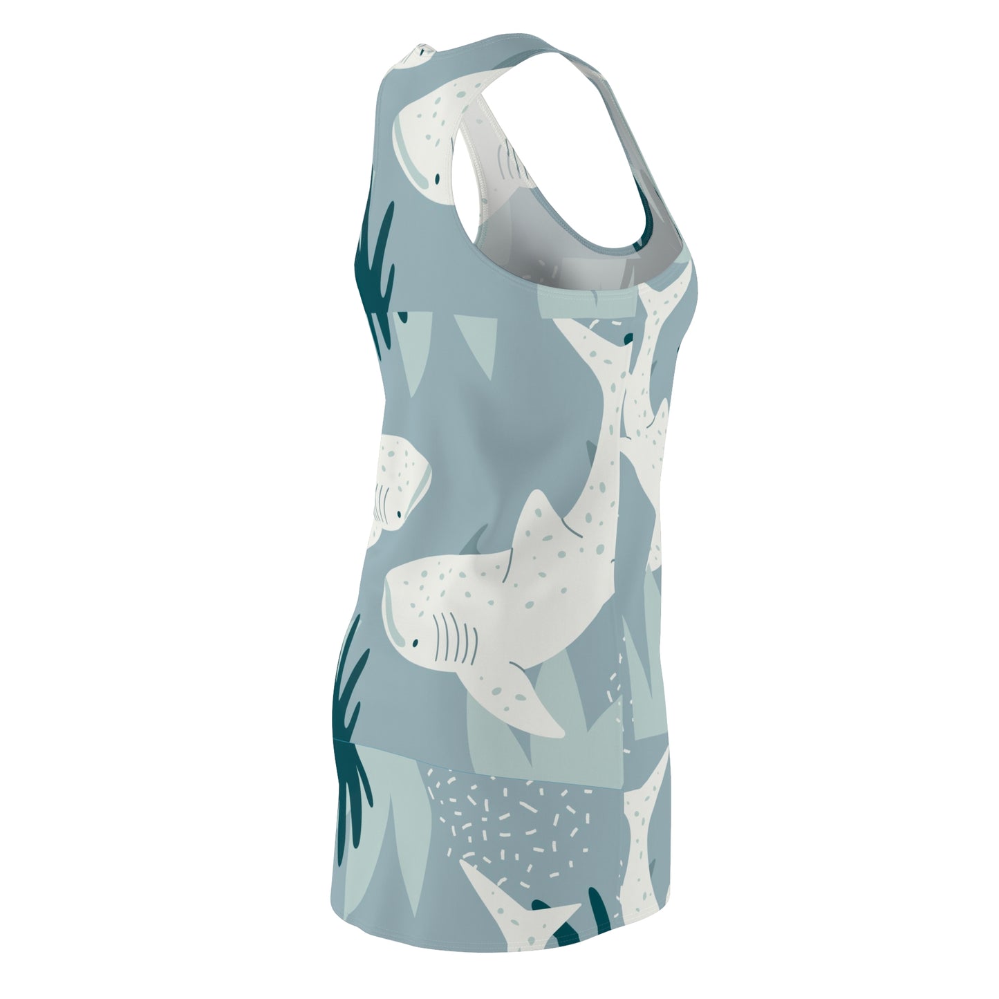 Fun Sharks Women's Cut & Sew Racerback Dress *