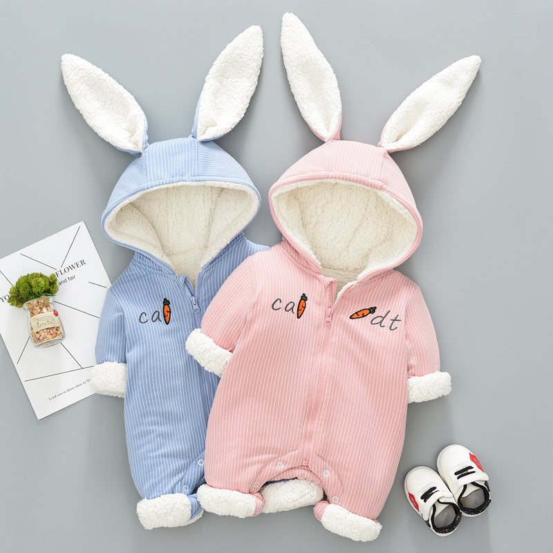 Fuzzy Bunny Baby winter clothes Onesie*