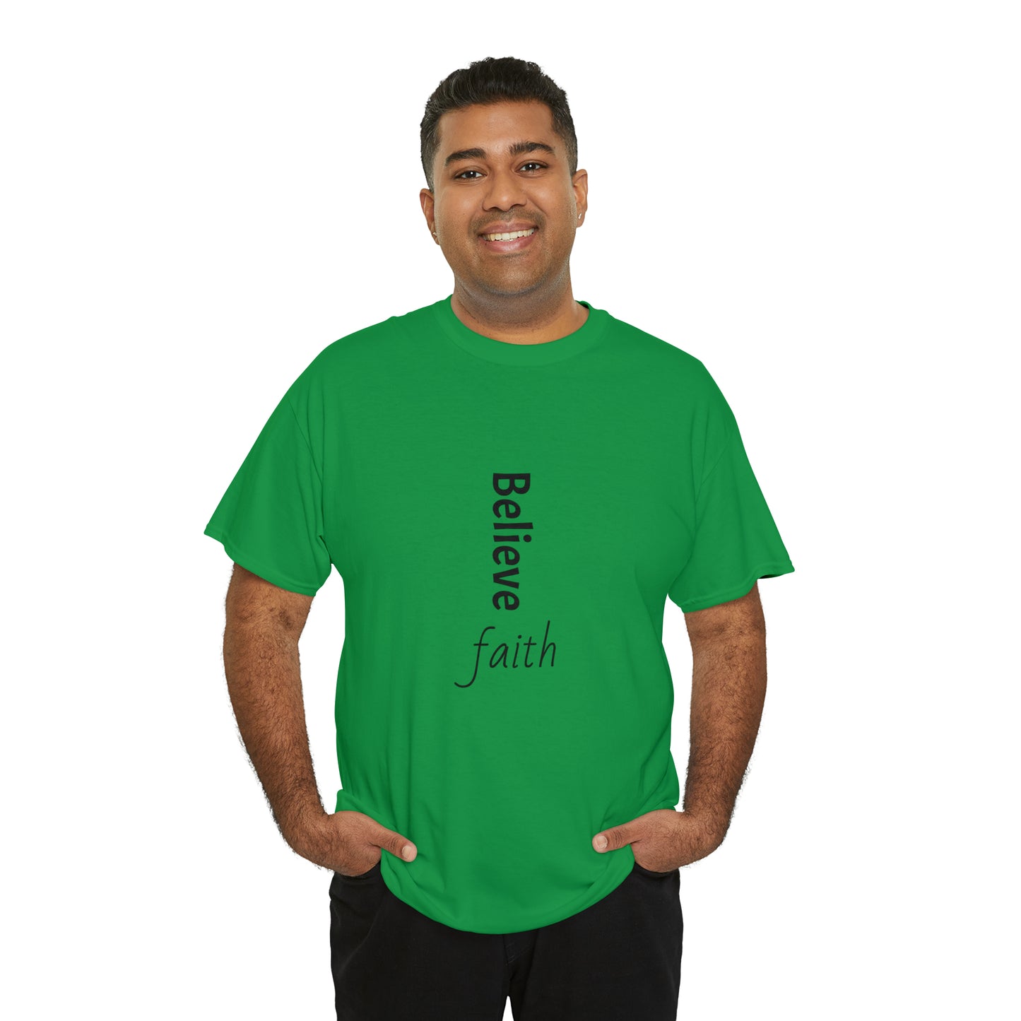 Believe, Faith, Unisex Heavy Cotton Tee Shirt Religion gift*