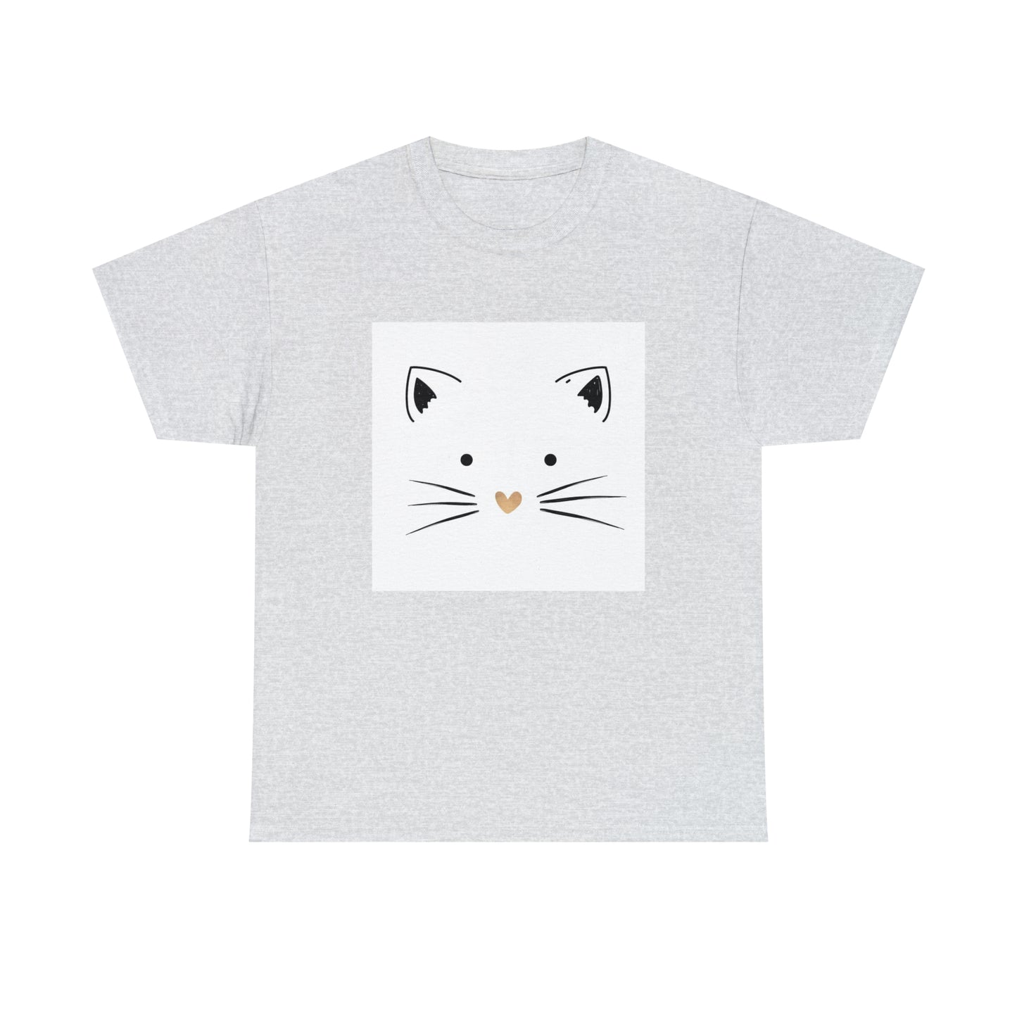 Cute Cat Unisex Heavy Cotton Tee Shirt*