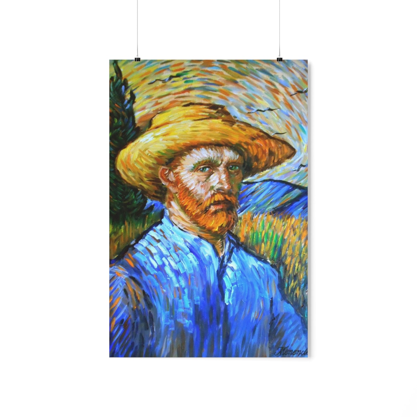 "Discover Van Gogh's Soul: Self-Portrait Premium Matte Vertical Posters - A Masterpiece for Your Wall!"Van Gogh self portrait* Premium Matte Vertical Posters art fine art wall art gift bestseller