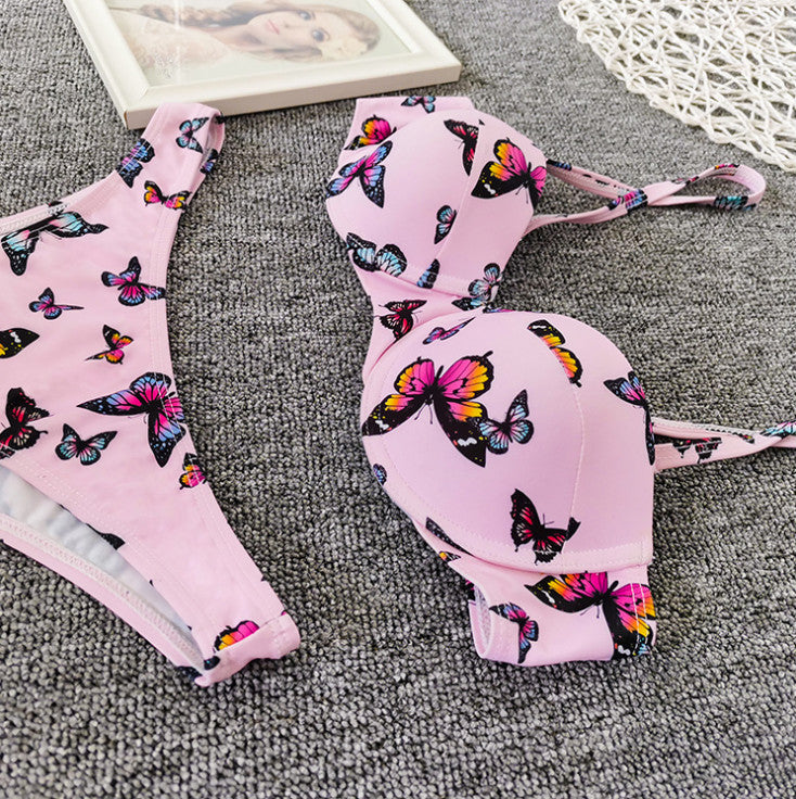 Bikini Sexy Butterfly Print Bikini High Quality Swimsuit Women*