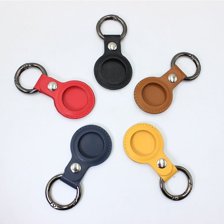 Compatible with Apple*, Tracker Protective Cover Locator Anti-Lost Bag Close-Fitting Airtag Leather Case Keychain Manufacturer
