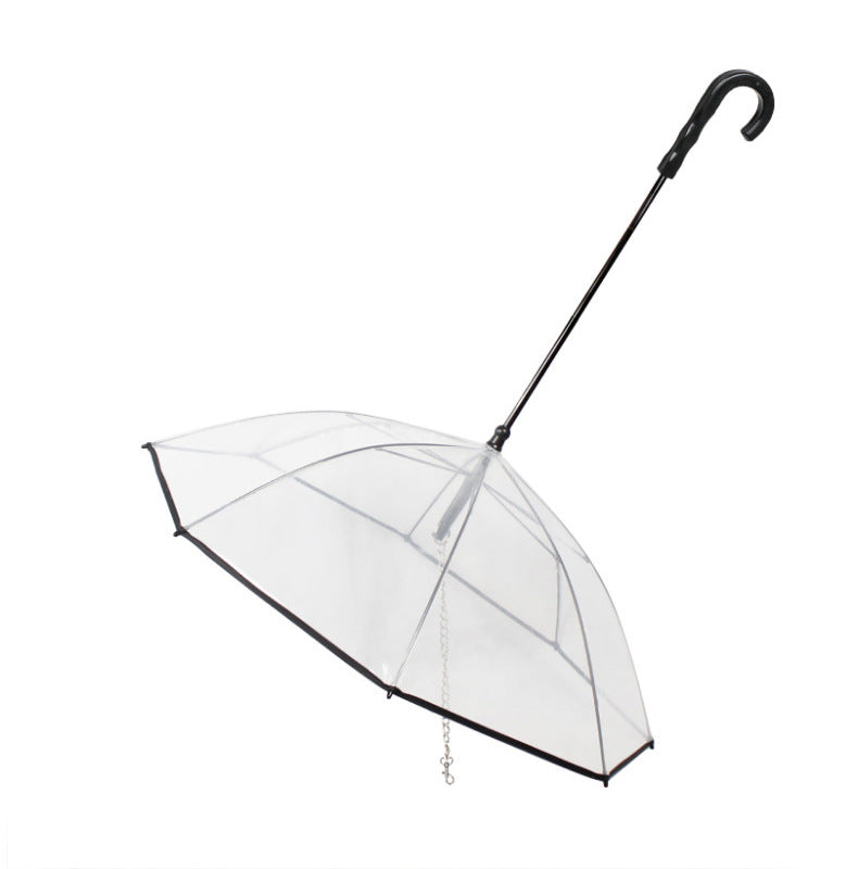 Transparent Pet Umbrella Dog Umbrella Pet Products*