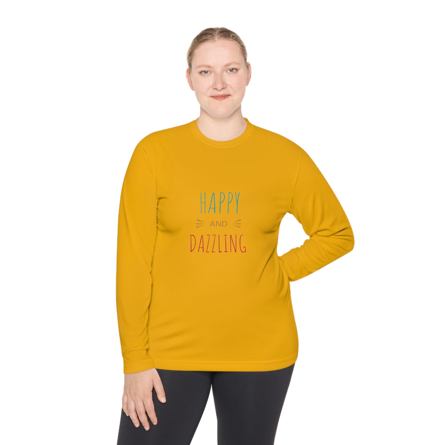 Happy and Dazzling Unisex Lightweight Long Sleeve Tee*