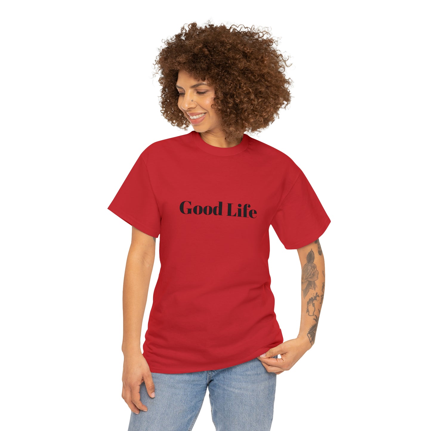 "Good Life" Unisex Heavy Cotton Tee Shirt*