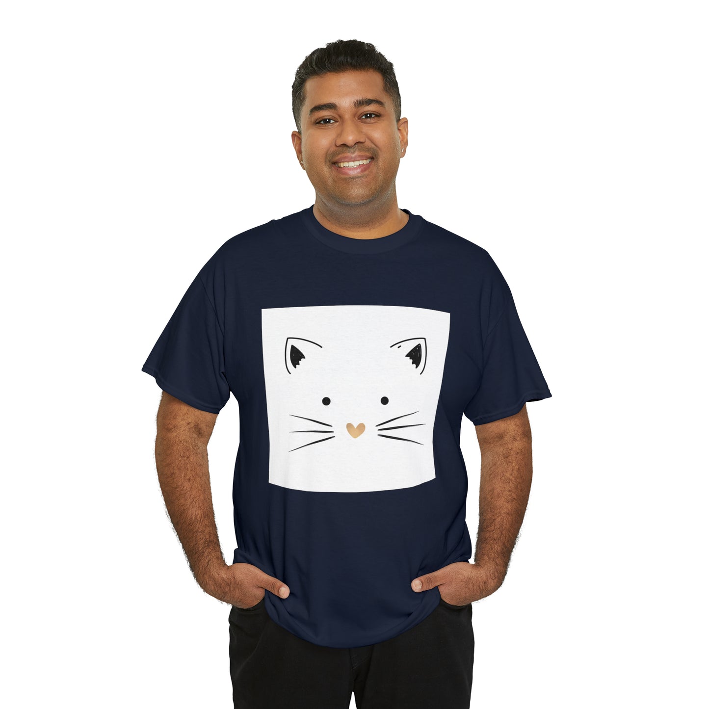 Cute Cat Unisex Heavy Cotton Tee Shirt*