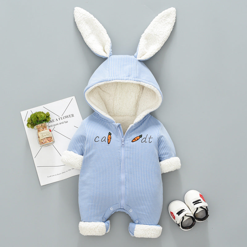 Fuzzy Bunny Baby winter clothes Onesie*