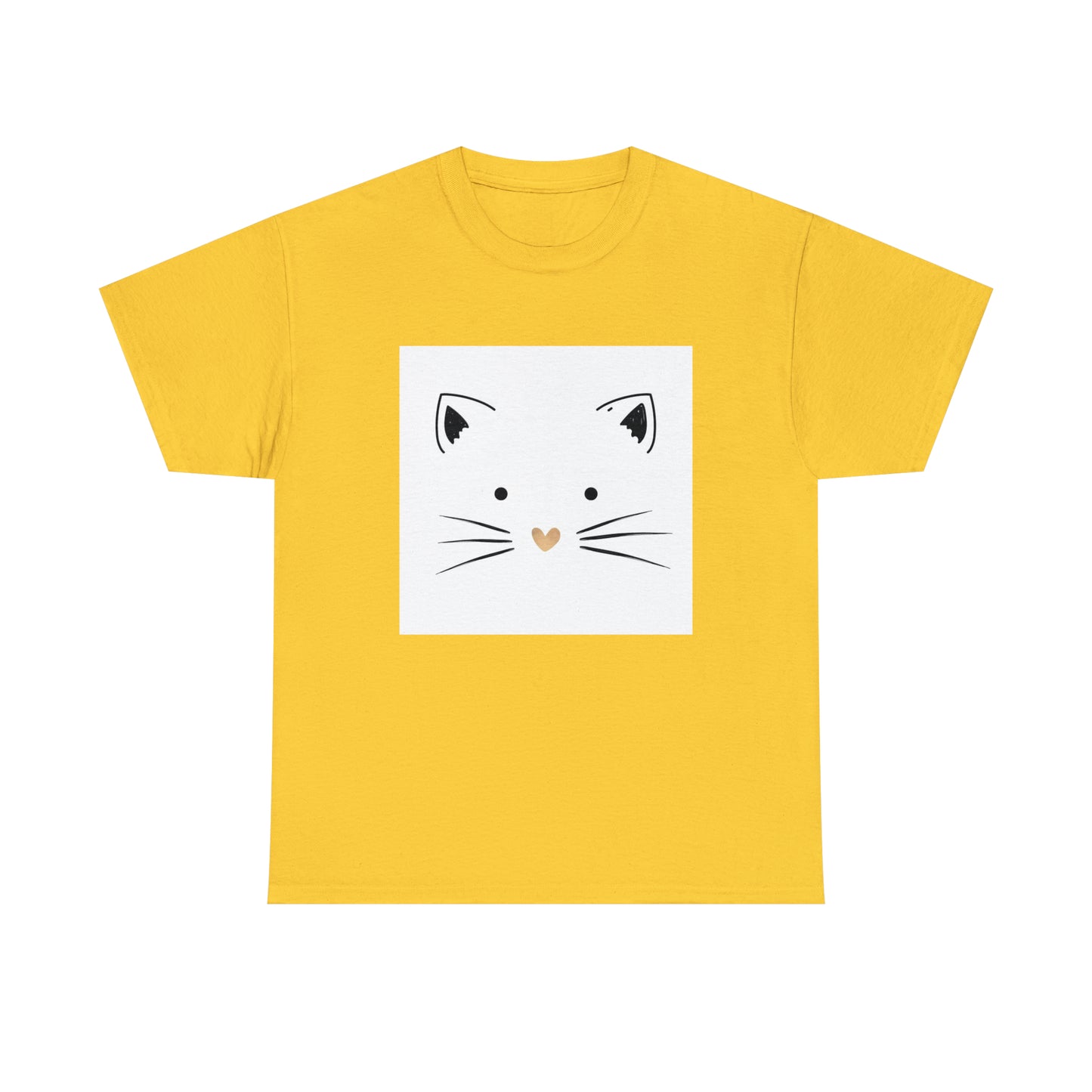 Cute Cat Unisex Heavy Cotton Tee Shirt*