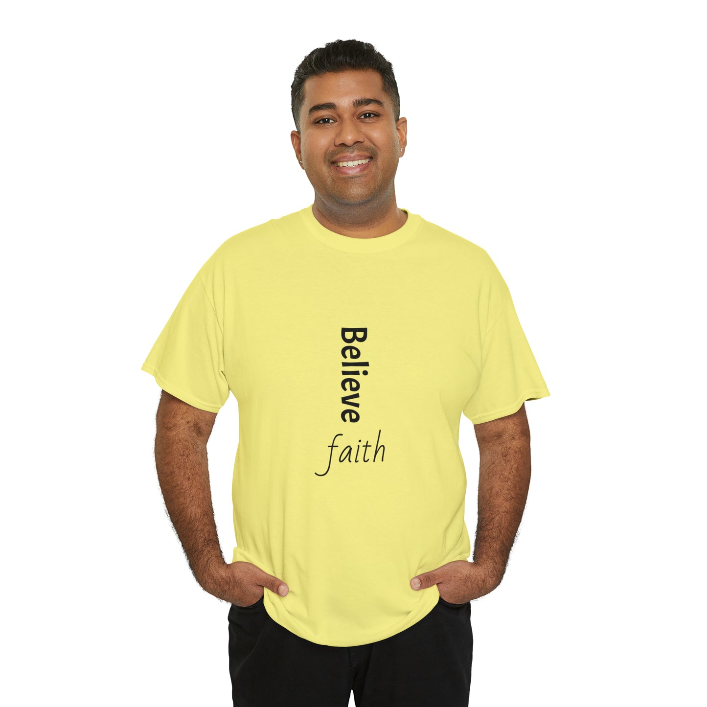 Believe, Faith, Unisex Heavy Cotton Tee Shirt Religion gift*