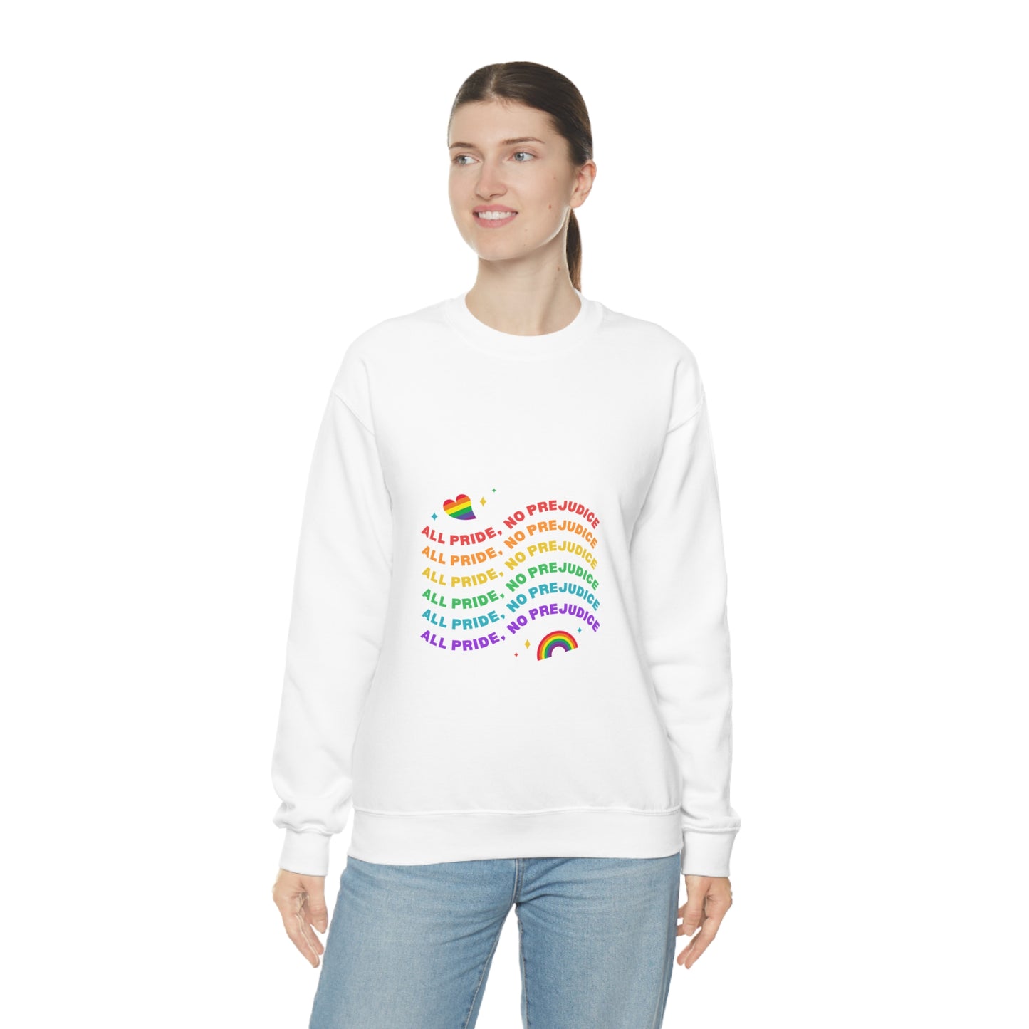 All Pride No Prejudice Unisex Heavy Blend Crewneck Sweatshirt*