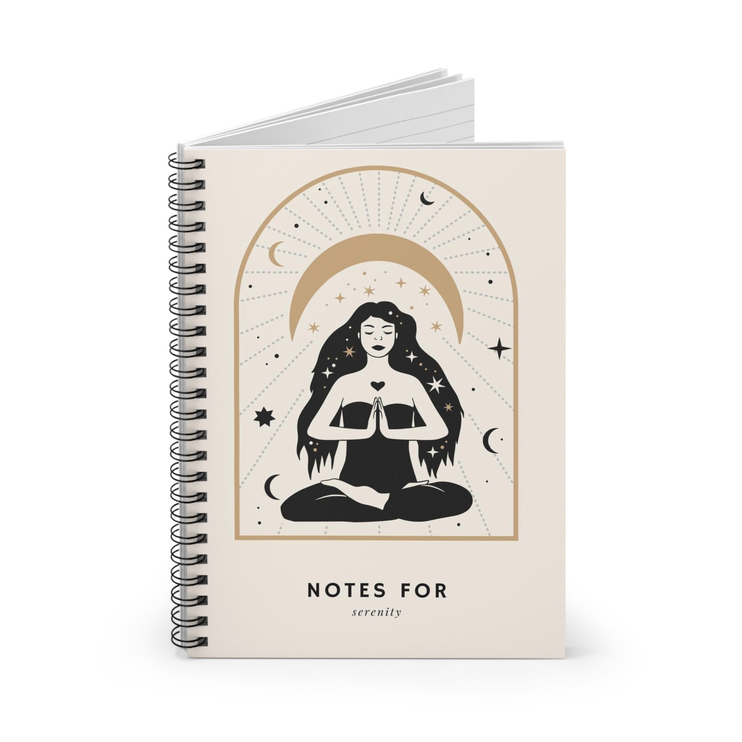 Meditating Goddess Spiral Notebook - Ruled Line* Dream Journal