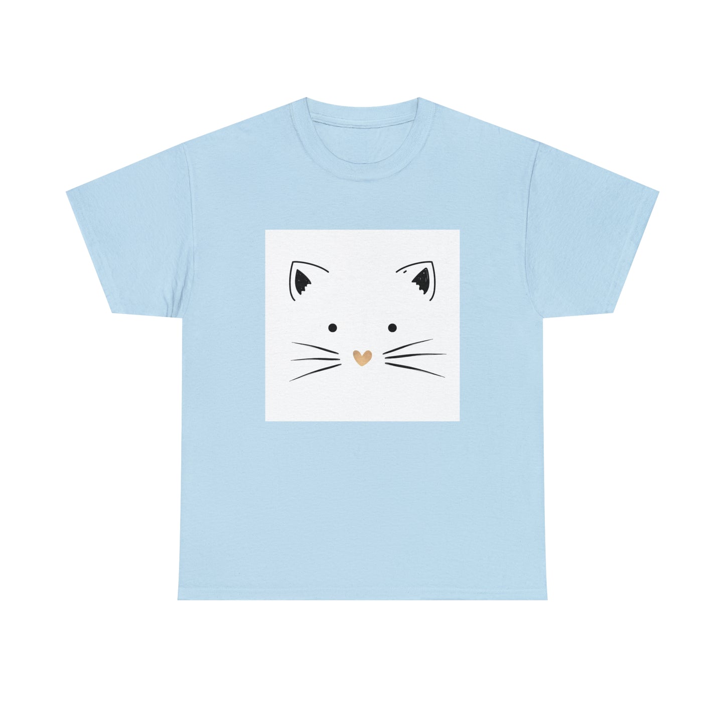 Cute Cat Unisex Heavy Cotton Tee Shirt*