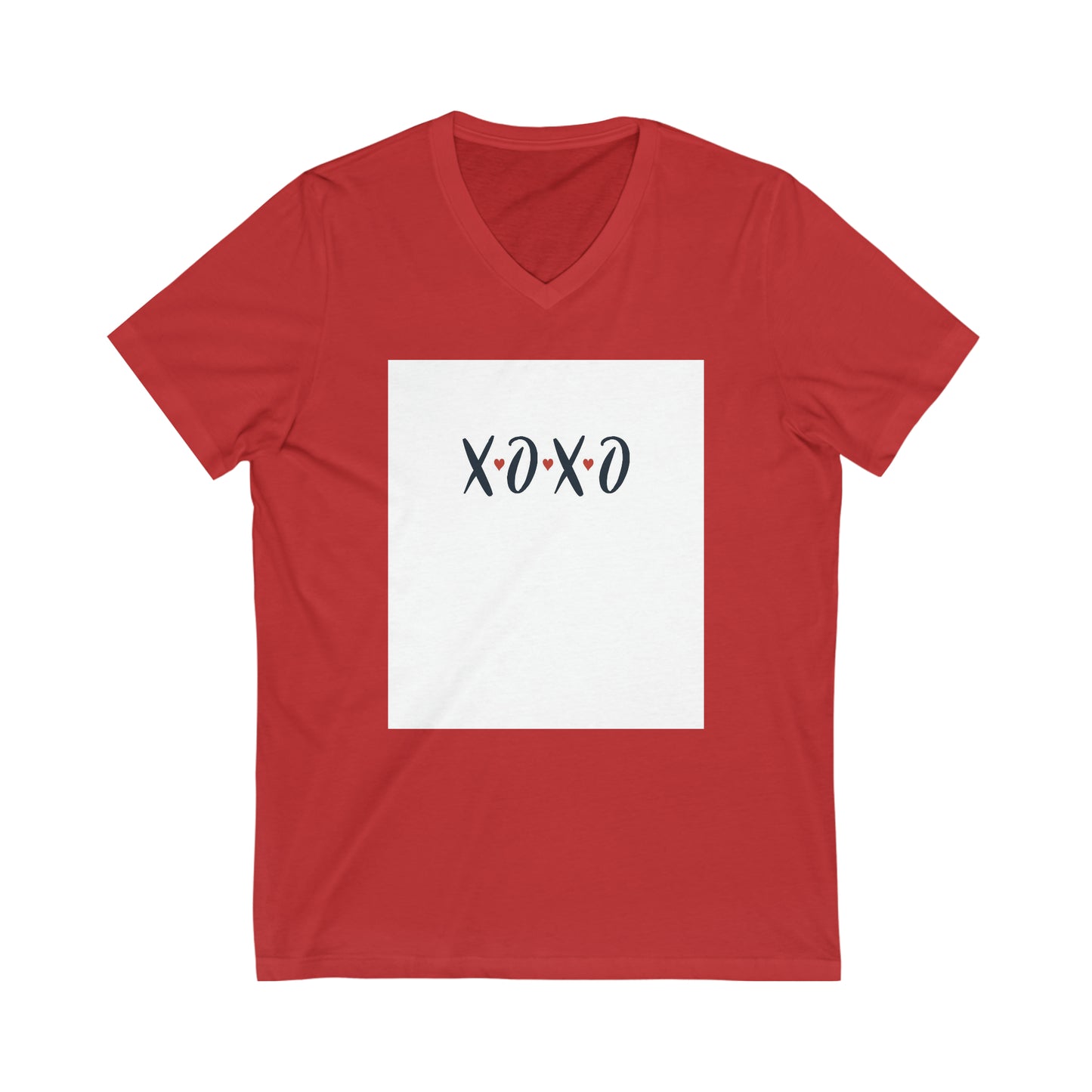 XOXO Unisex Jersey Short Sleeve V-Neck Tee Shirt*