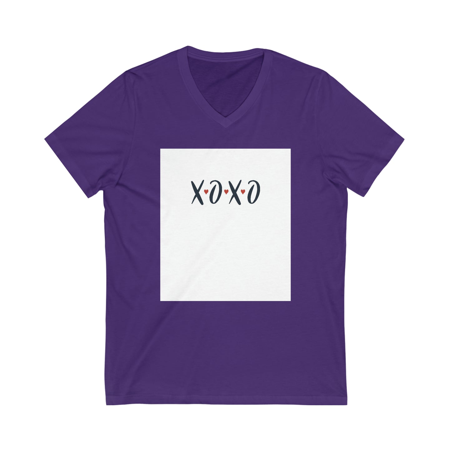 XOXO Unisex Jersey Short Sleeve V-Neck Tee Shirt*