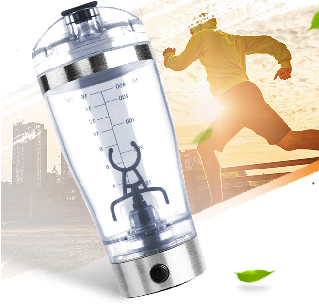 Electric Protein Shake Stirrer* USB Shake Bottle Milk Coffee Blender Kettle Sports And Fitness Charging Electric Shaker Cup